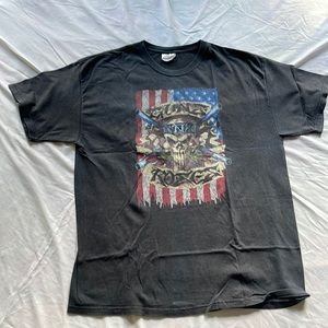 Guns N' Roses Pistols Skull XL black t shirt pre worn distressed